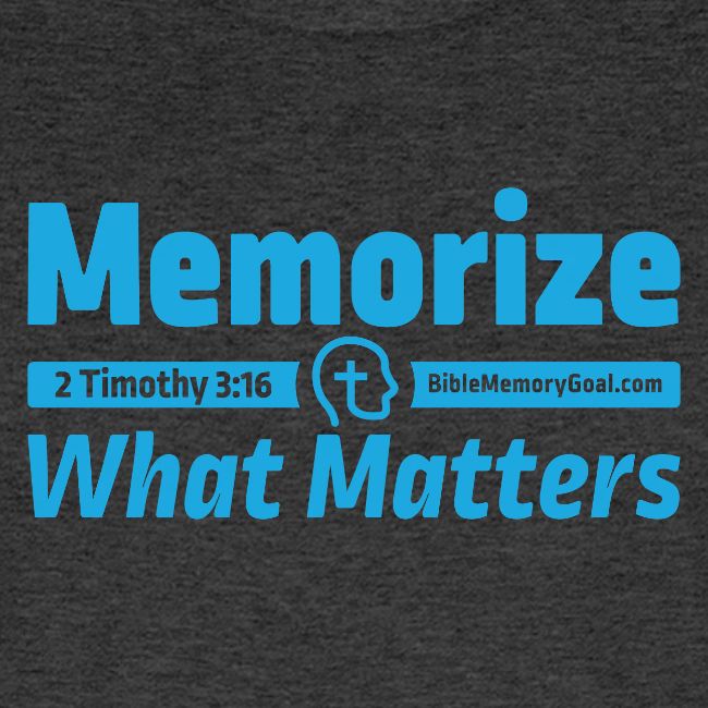 "Memorize What Matters" Original Design