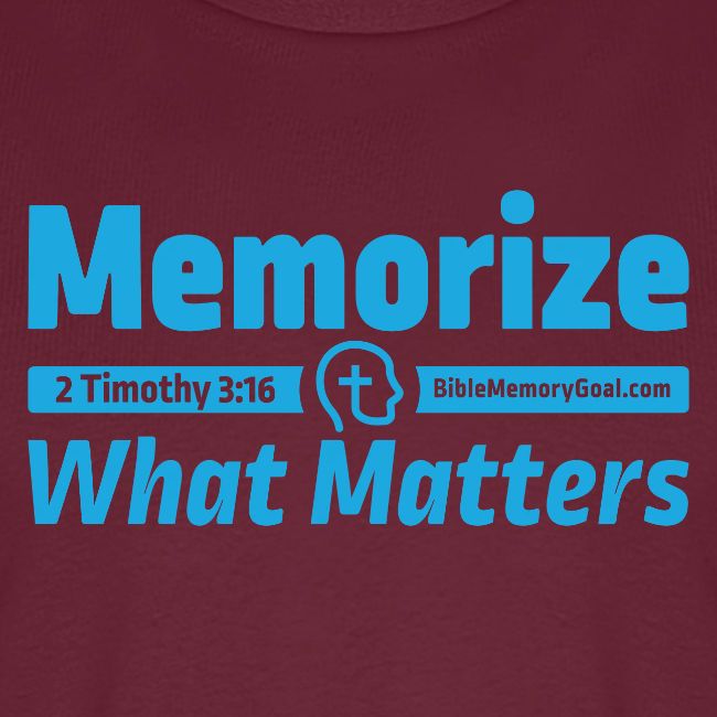 "Memorize What Matters" Original Design