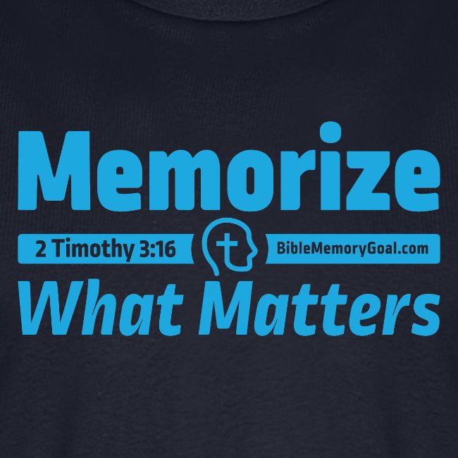 "Memorize What Matters" Original Design