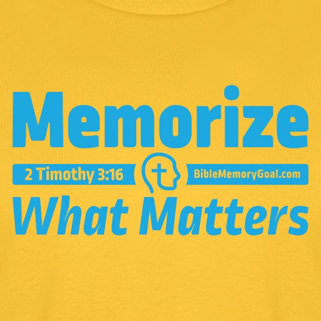 "Memorize What Matters" Original Design