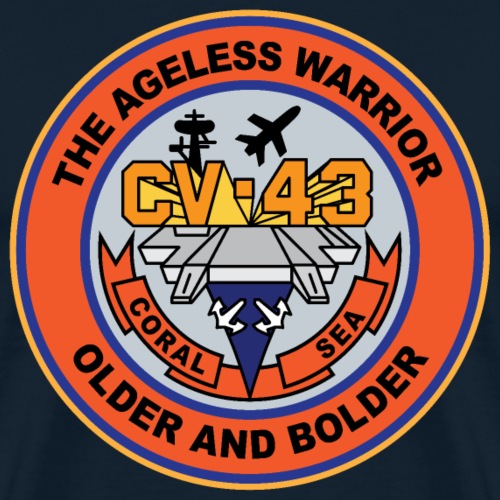 CV-43 USS Coral Sea Older and Bolder - Men's Premium T-Shirt