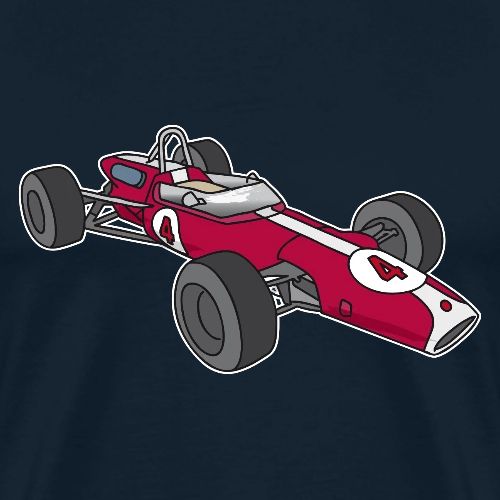 Red racing car, racecar, sportscar - Men's Premium T-Shirt