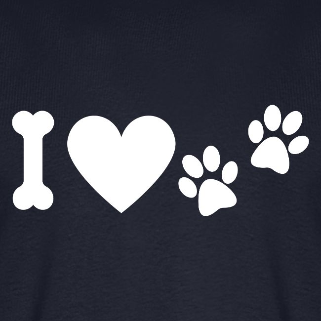 I Love Dog Prints