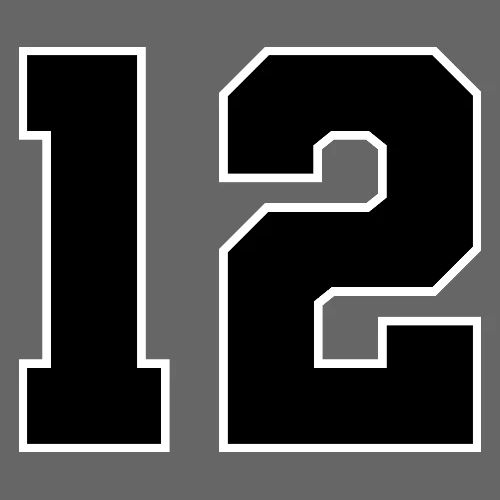 Varsity Number 12 Sports Design - Men's Premium T-Shirt