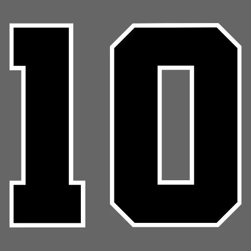 Varsity Number 10 Athletic Design - Men's Premium T-Shirt