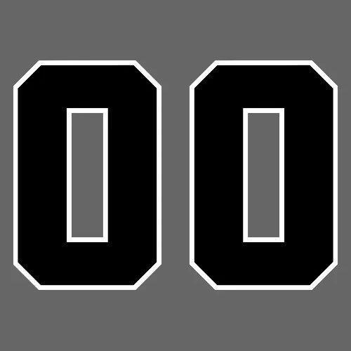 Varsity 00 Athletic Number Design - Men's Premium T-Shirt