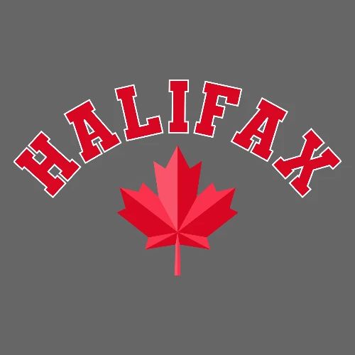 Halifax with maple leaf - Men's Premium T-Shirt