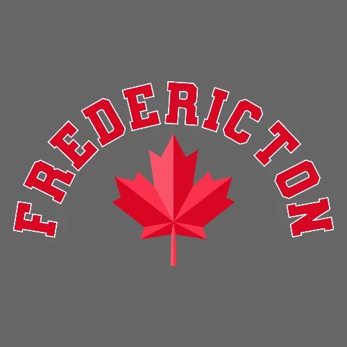 Fredericton with maple leaf - Men's Premium T-Shirt