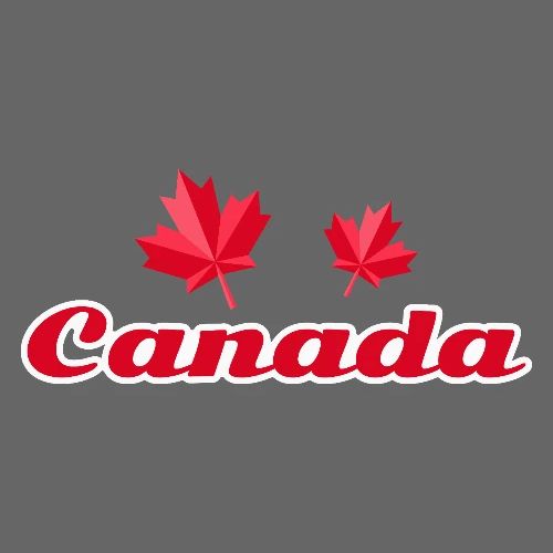 Canada with two maple leaves - Men's Premium T-Shirt