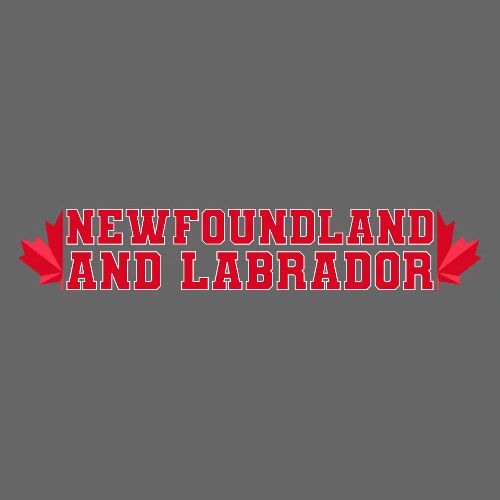 Newfoundland and Labrador with maple leaf - Men's Premium T-Shirt