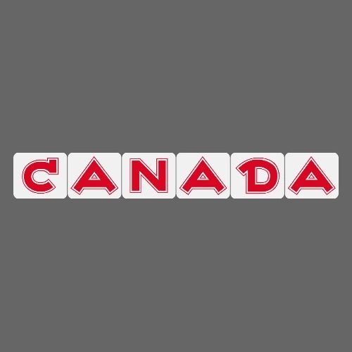 Canada, red letters on white background - Men's Premium T-Shirt