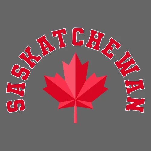 Saskatchewan with maple leaf - Men's Premium T-Shirt