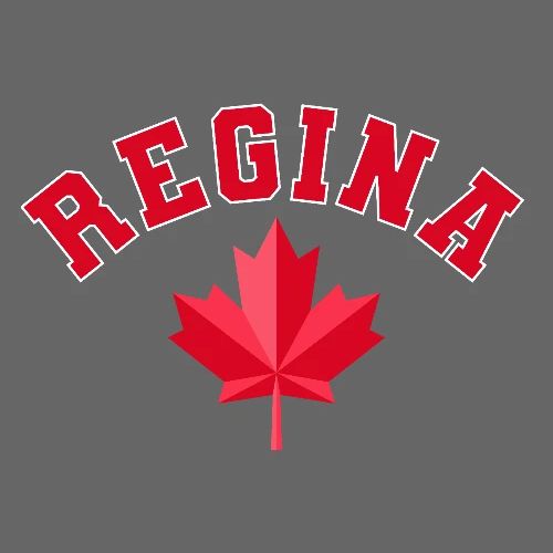 Regina with maple leaf - Men's Premium T-Shirt