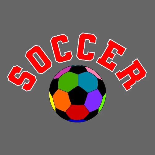 Soccer: Colorful Kick - Men's Premium T-Shirt