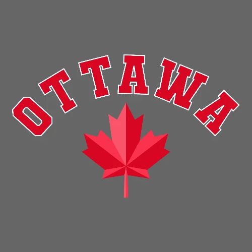 Ottawa with maple leaf - Men's Premium T-Shirt