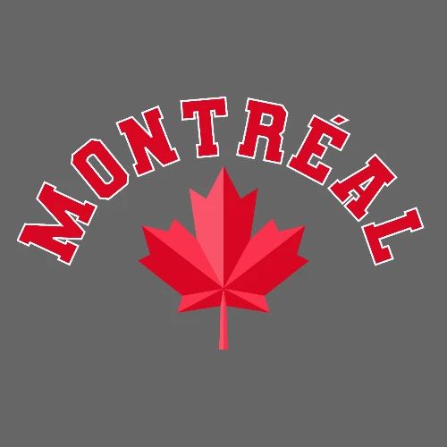 Montréal with maple leaf - Men's Premium T-Shirt