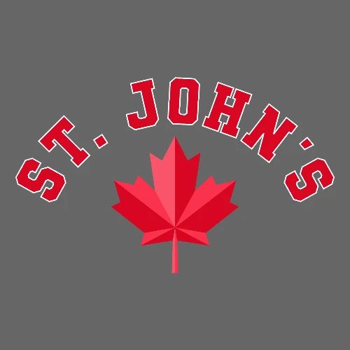 St. John's with maple leaf - Men's Premium T-Shirt