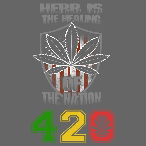 Entertaining 420 Healing Nation Weed Marijuana - Men's Premium T-Shirt