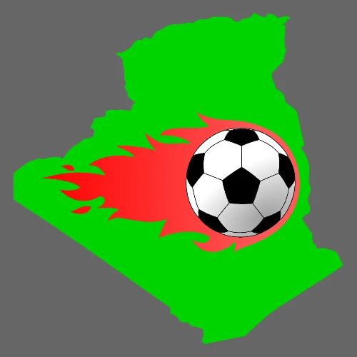 Algerian Football Fire - Men's Premium T-Shirt