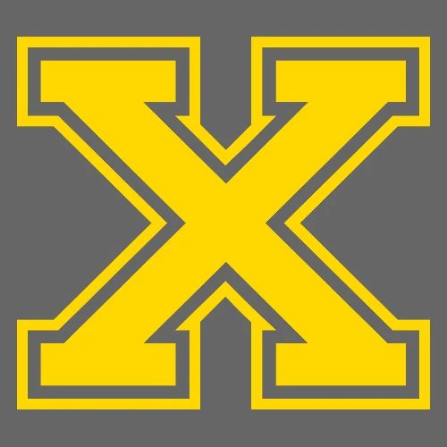 Letter X – Capital Athletic Alphabet Monogram - Men's Premium T-Shirt