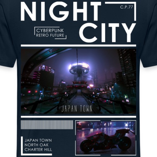 Night City Japan Town - Men's Premium T-Shirt