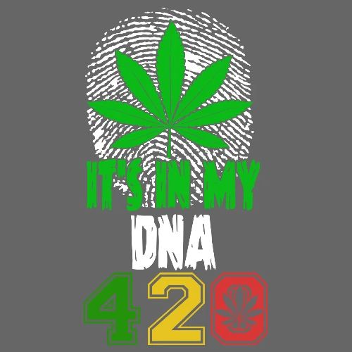 Slapstick 420 Herb In My DNA Weed Marijuana Design - Men's Premium T-Shirt