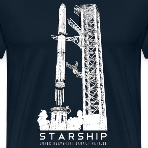 Starship Super-Heavy Lift Launch Vehicle - Men's Premium T-Shirt