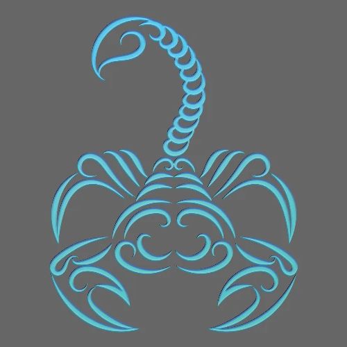 Scorpio Zodiac Water Sign Scorpion Logo - Men's Premium T-Shirt