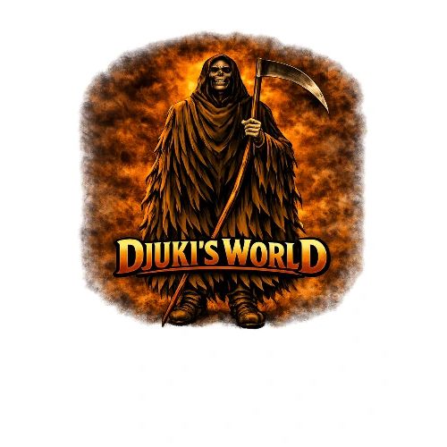 DJUKI’S WORLD – Kalru in Flames - Men's Premium T-Shirt