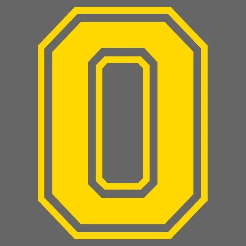 Letter O – Capital Athletic Alphabet Monogram - Men's Premium T-Shirt