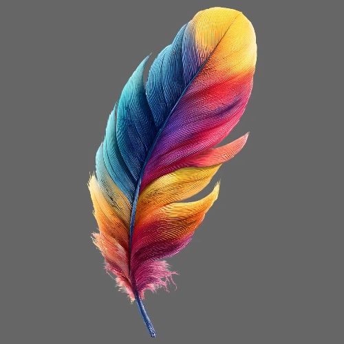 Rainbow Flight Feather - Men's Premium T-Shirt