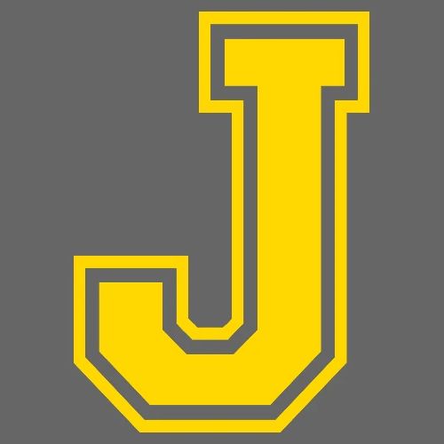 Letter J – Capital Athletic Alphabet Monogram - Men's Premium T-Shirt