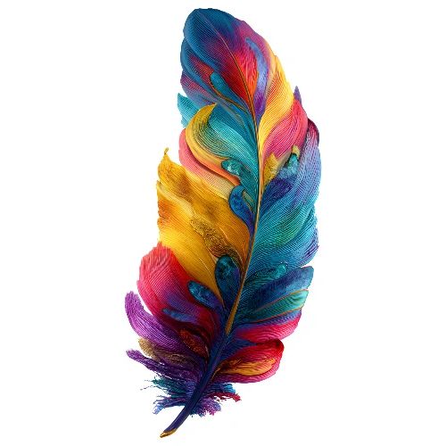 Spectrum Feather Flow - Men's Premium T-Shirt
