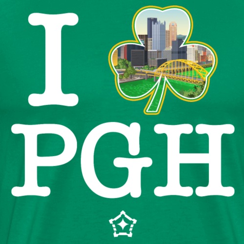 I 'Shamrock' PGH (Green) - Men's Premium T-Shirt