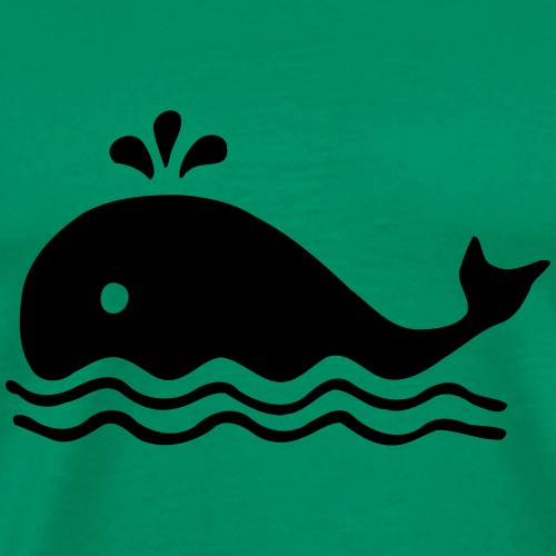 whale in water - Men's Premium T-Shirt
