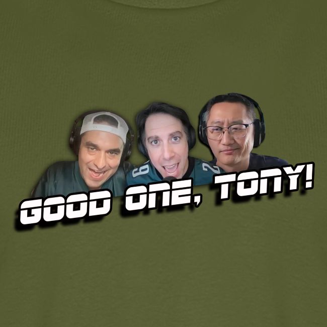 GOOD ONE, TONY! (with Fusco Show back)