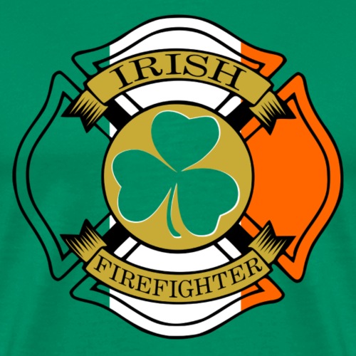 Irish Firefighter Maltese Cross - Men's Premium T-Shirt