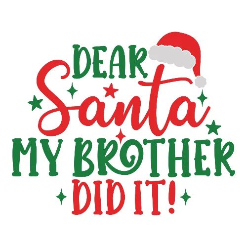 Dear Santa My Brother Did It! - Men's Premium T-Shirt