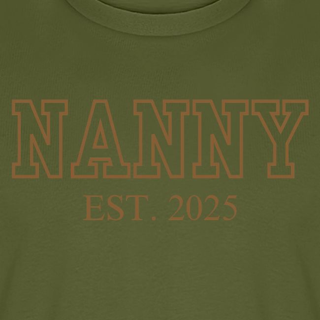 Nanny Est. 2025 (Brown Font)