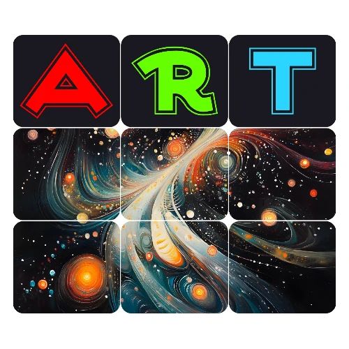 Swirls of Colorful Art - Men's Premium T-Shirt