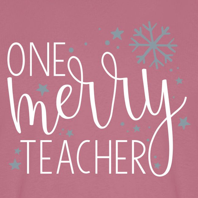 One Merry Teacher Christmas Teacher T-Shirt
