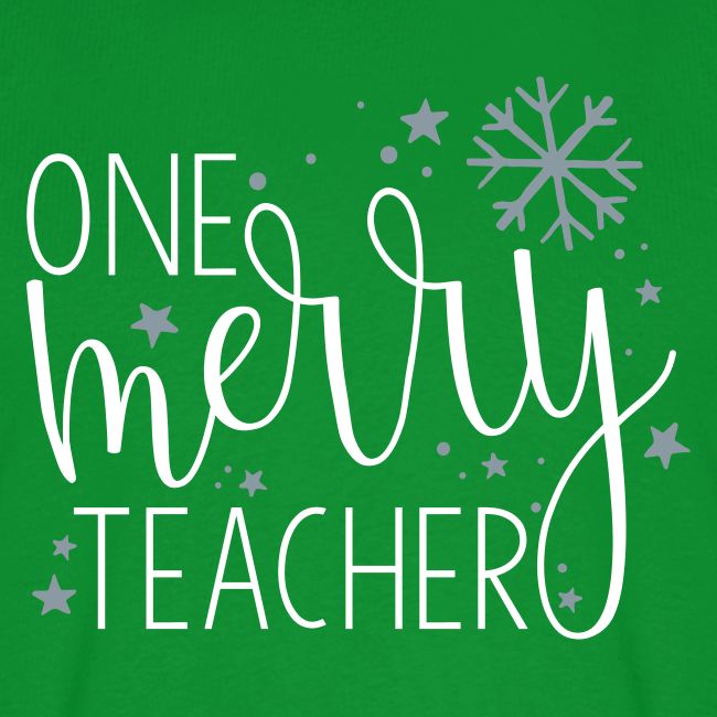 One Merry Teacher Christmas Teacher T-Shirt