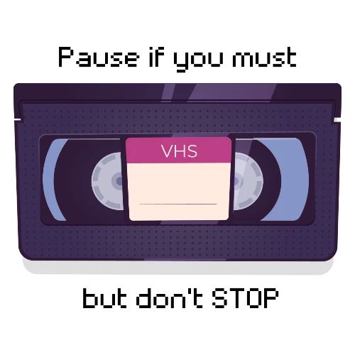 Pause bud don't Stop VHS - Men's Premium T-Shirt