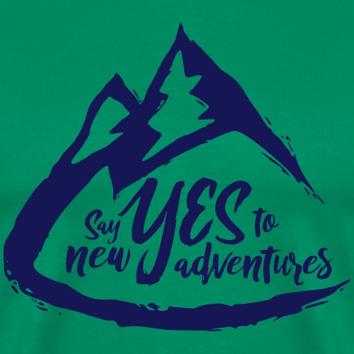 Say Yes to Adventure - Dark - Men's Premium T-Shirt