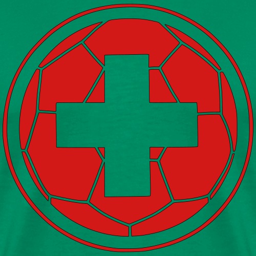 swiss flag soccer ball - Men's Premium T-Shirt