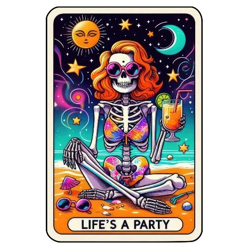 Tarot Card Collection - Life's A Party - Men's Premium T-Shirt