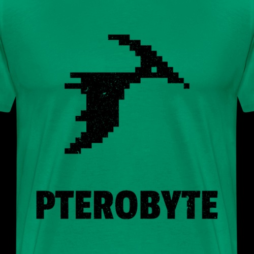 Pterobyte | Epic Digital Dinosaur - Men's Premium T-Shirt