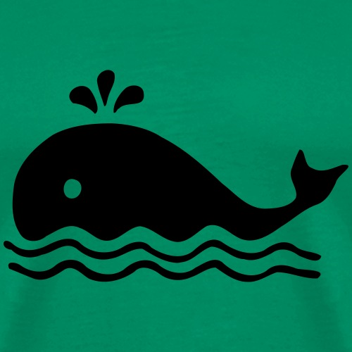 whale in water - Men's Premium T-Shirt