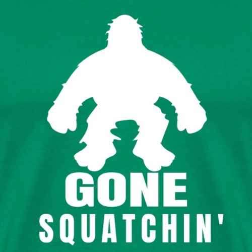 Funny Bigfoot Gone Squatchin' Graphic T-Shirt - Men's Premium T-Shirt