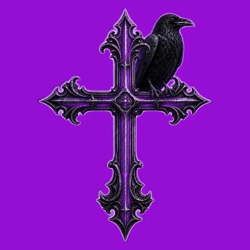Gothix Raven Cross - Men's Premium T-Shirt